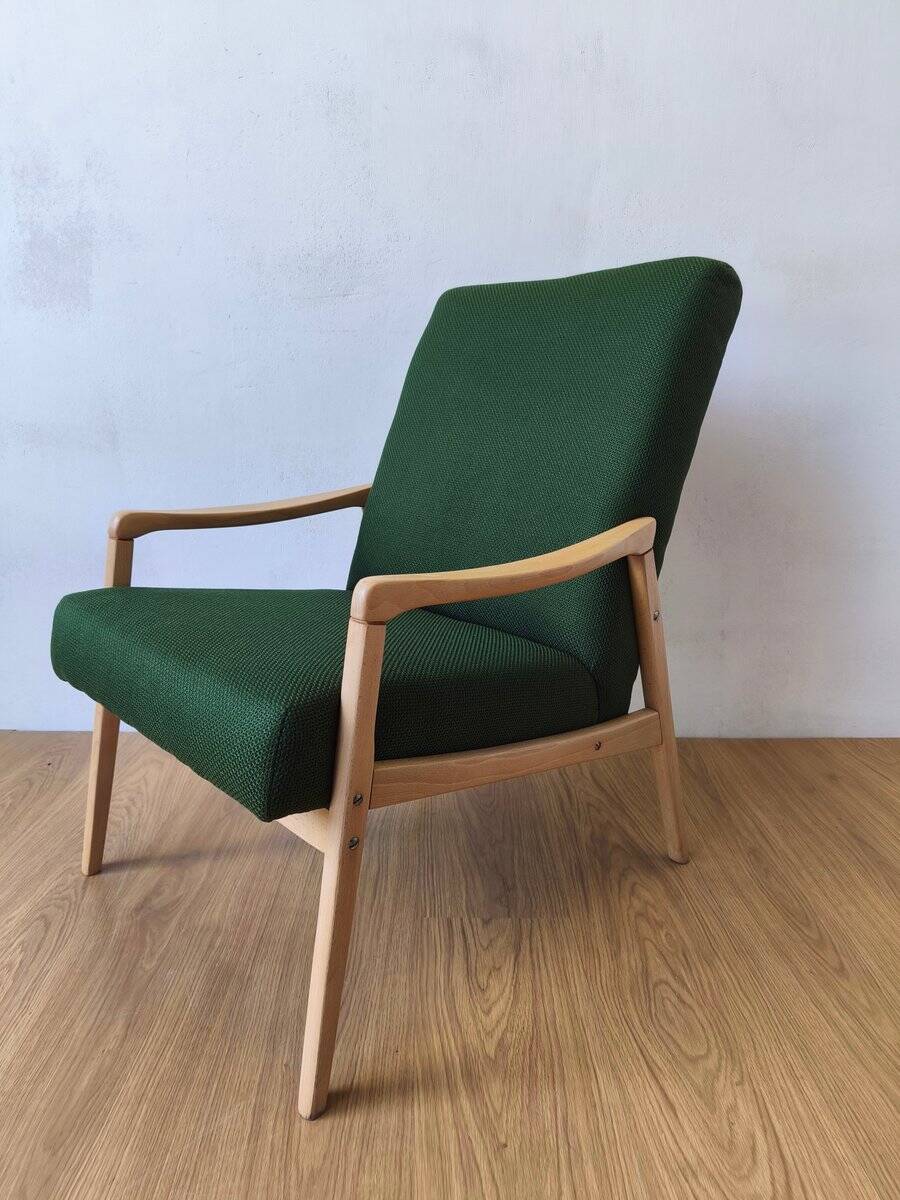 Vintage Lounge Chair by J. Jiroutek, Czechoslovakia, 1960s