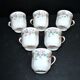Limoges Haviland set of 6 floral porcelain coffee cups