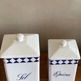 Series 3 boxes in earthenware with spice salt, coffee, spices