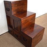 Bout de Canapé, structure Escabeau, in Teak - 1960