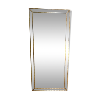 Large beveled mirror with parcloses