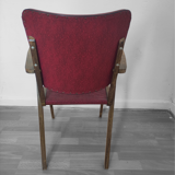 Fauteuil avec structure en bois massif et assise en similicuir vert, italie, 1960s