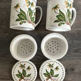 Pair of vintage infusion mugs.