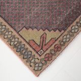 Tapis oriental persan vintage terracotta