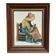 Original Swedish Oil on canvas “Basket-Making Woman” Signed & Framed 27×33cm