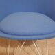 Pair of Italian blue low chairs 1950