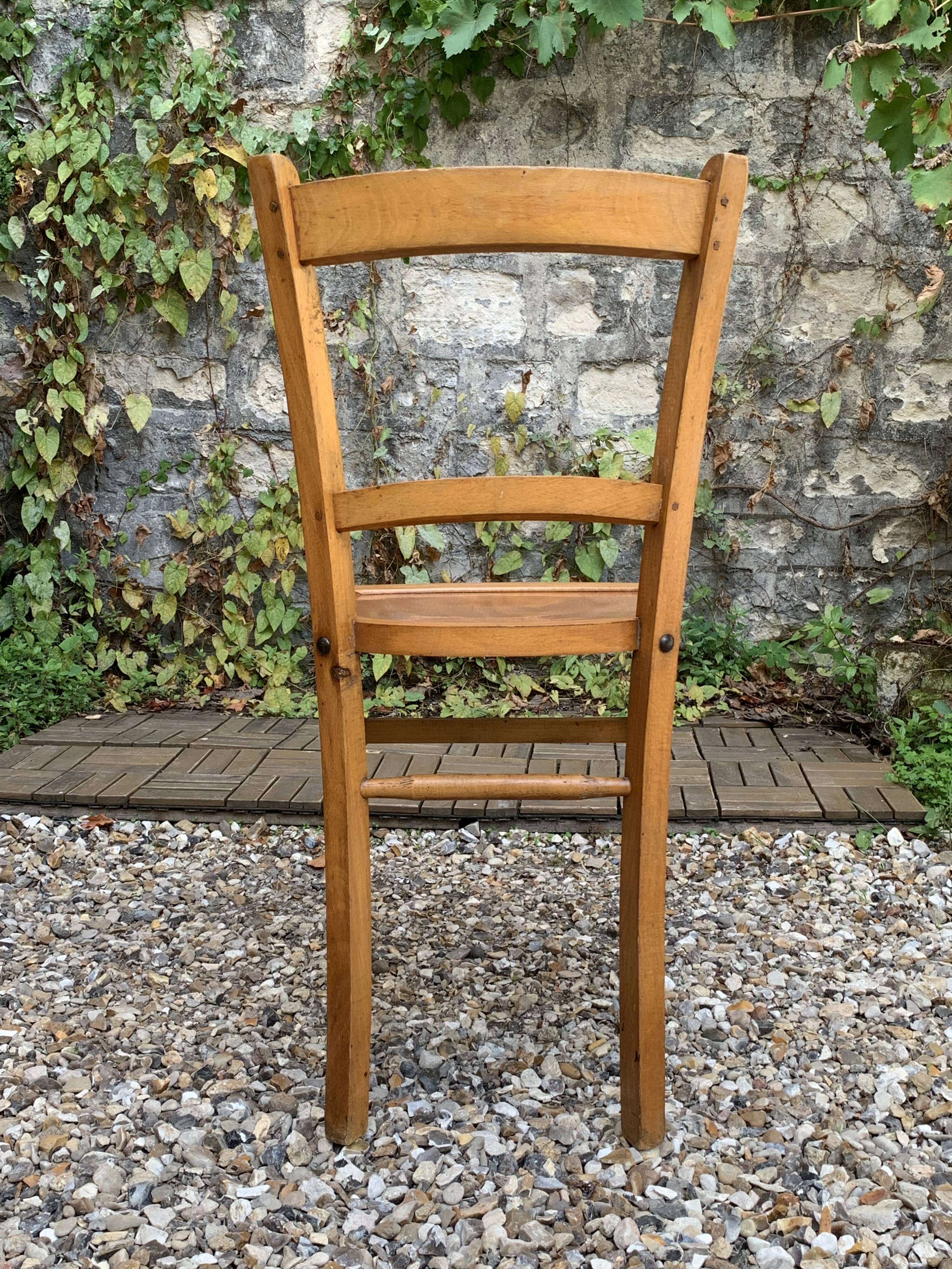 4 vintage Luterma bistro chairs 1940