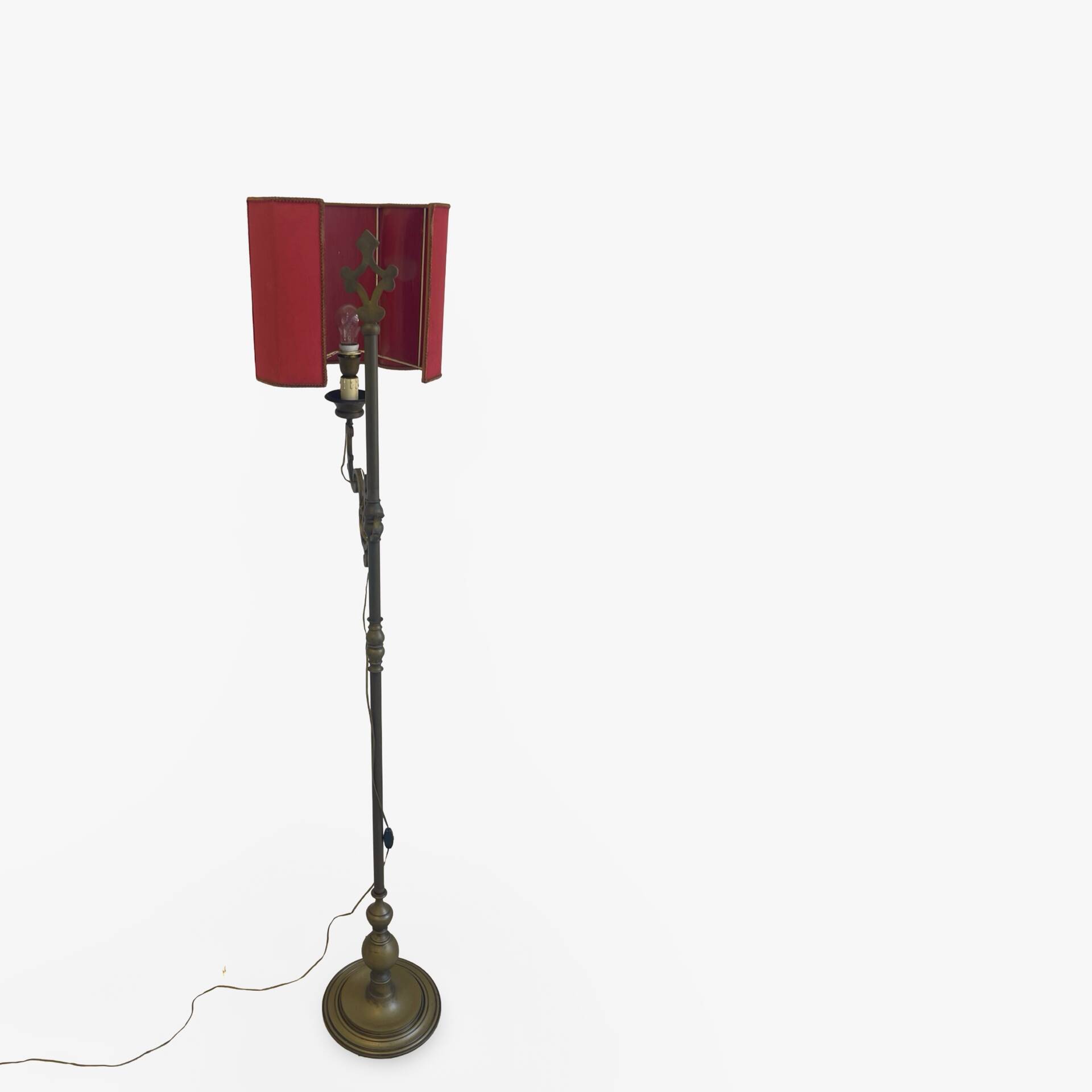 antique Art Nouveau floor lamp