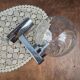 Vintage Space Age chrome wall light – Moulded glass globe