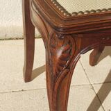 Antique Louis XV style walnut chair