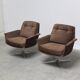 Paire de fauteuils pivotants 'Sedia' par Horst Brüning pour COR, 1972