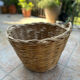 Panier malle rangement vintage osier tressé