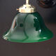 Opaline green porcelain and brass wall lamp