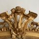 Antique napoleon mirror lll gilded pediment with rare gold leaf 103x182cm