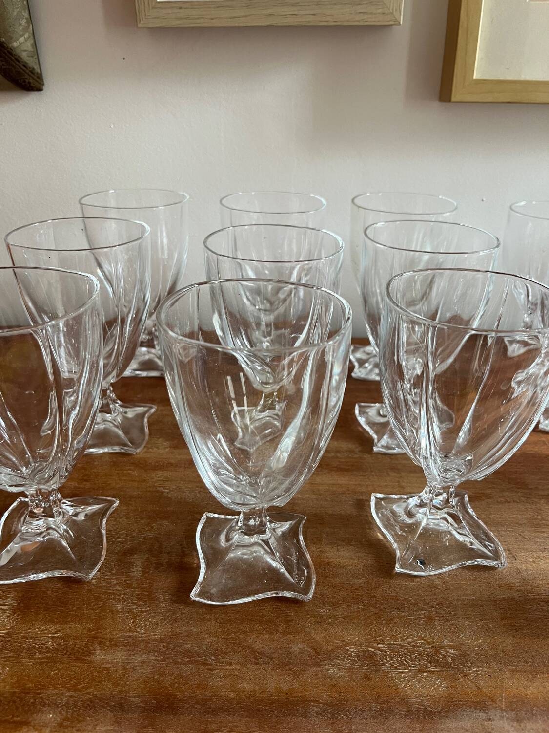 Service verres vintage