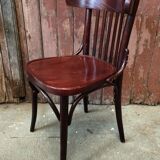 Turned wood bistro chair