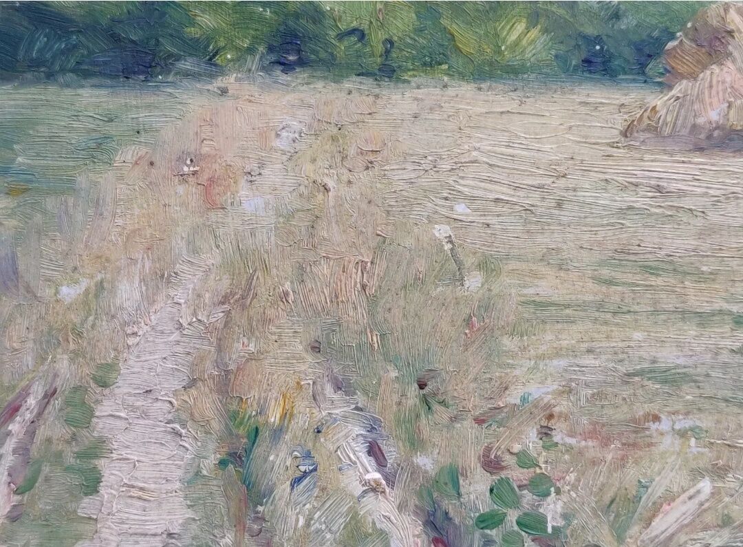 Impressionist painting The Millstones XIXth