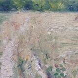 Impressionist painting The Millstones XIXth