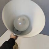 Lampadaire en laiton et aluminium verni noir, Italie