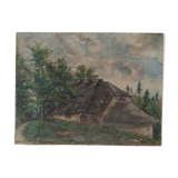 Oil on canvas landscape