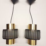 Set of 2 Vintage Pendants or hanging lamps by Schmahl & Schulz GmbH und Co. KG Metallwarenfabrik - P