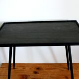 Console black sheet metal coffee table