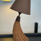 Lampe vintage en rafia