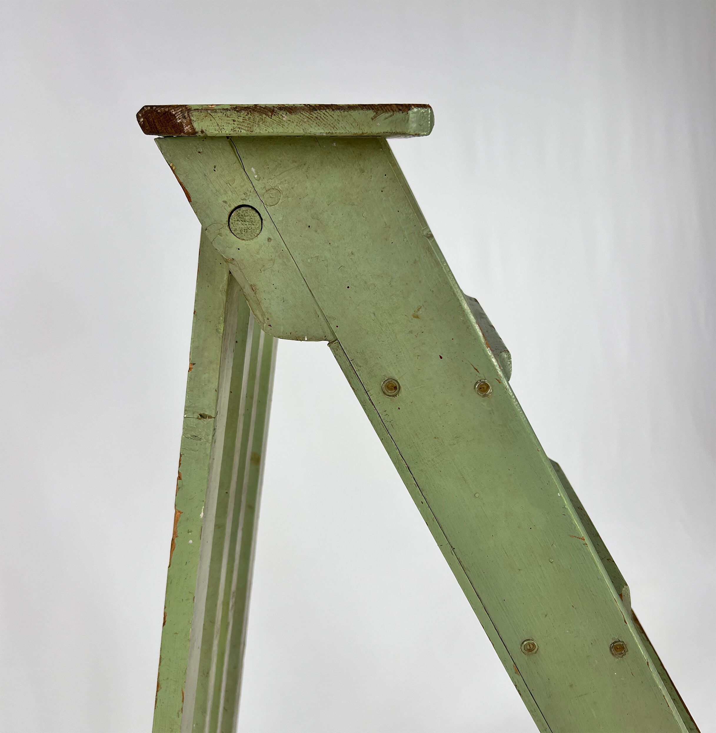 Original vintage brocante ladder, france, 1960s
