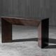 Patinated bronze console by Belgochrom, Belgium, 1970s.