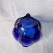 Blue glass vase