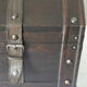 Wooden bulging treasure box