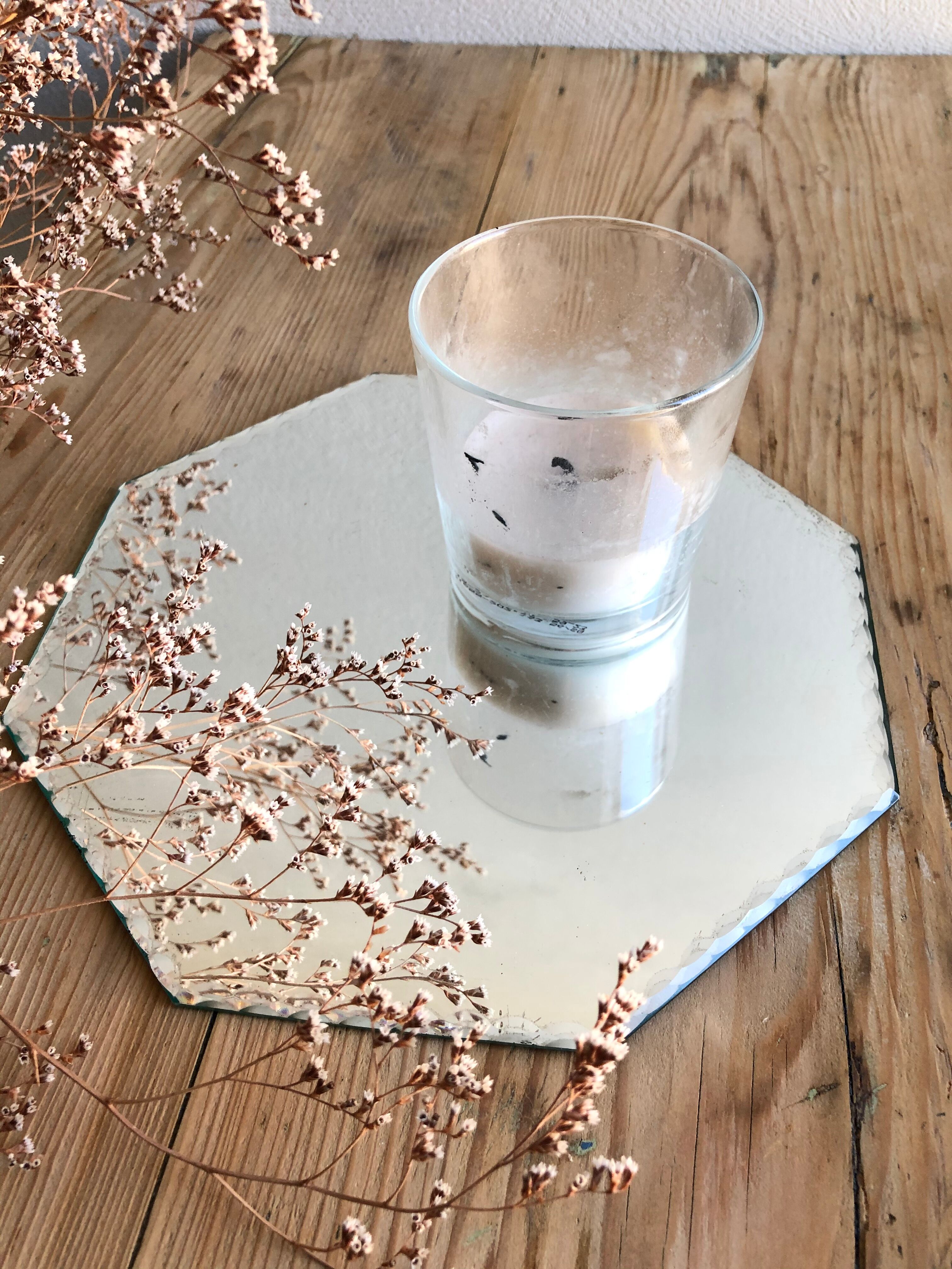 Beveled mirror 20.5 x 20.5 cm