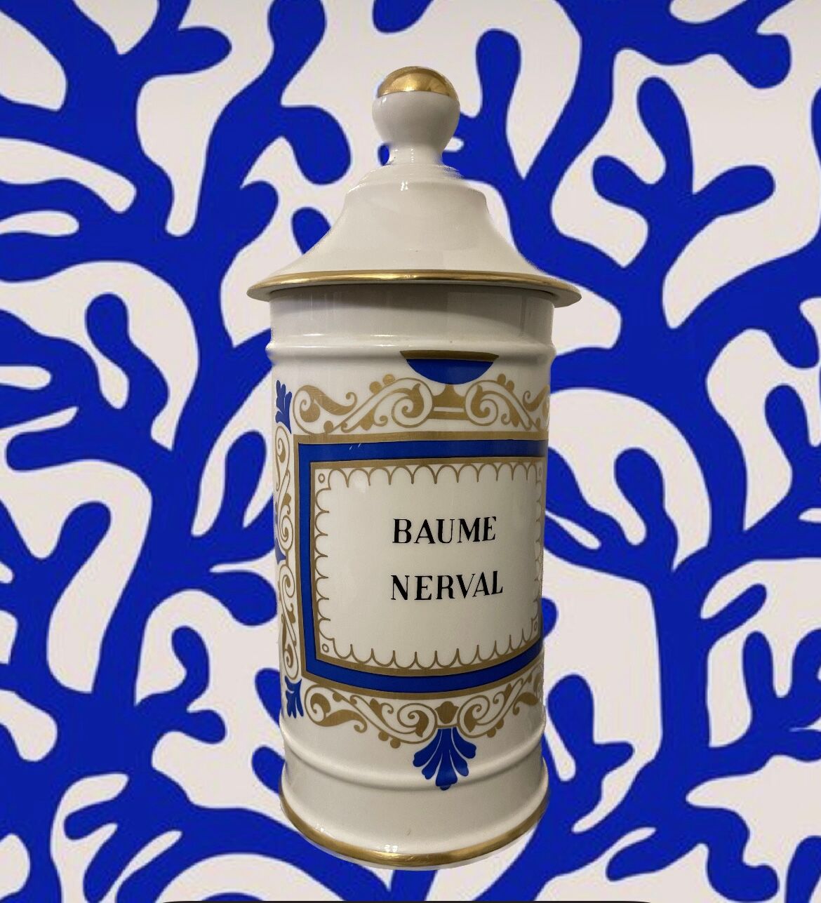 Limoges Ternet porcelain medicine jar