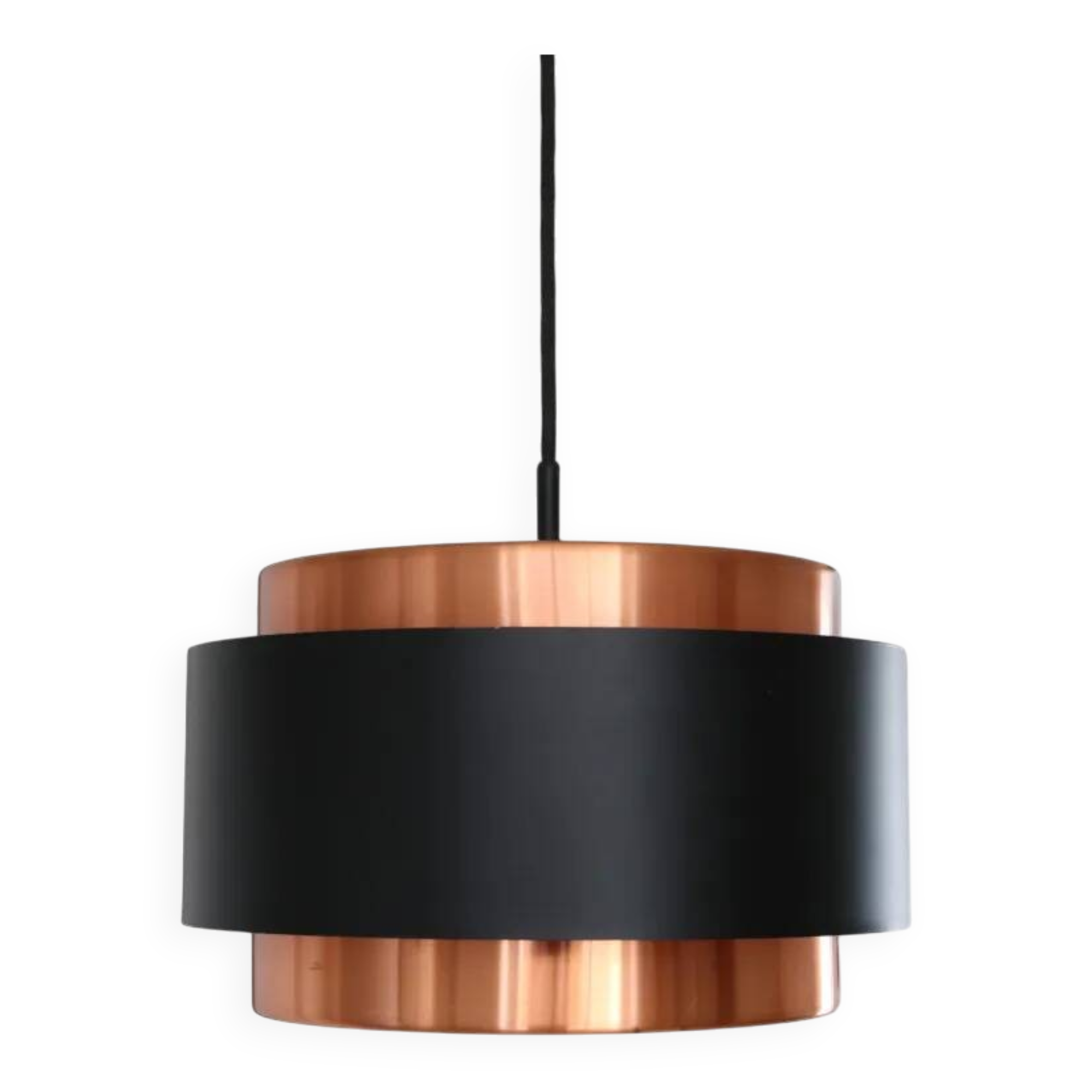 Lampe suspendue Saturn en cuivre Jo Hammerborg par Fog and Morup