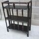 Bamboo and dark rattan shelf