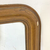 Louis Philippe mirror in wood and varnished stucco