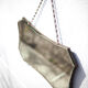 Vintage wall mirror with beveled chain