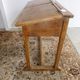 Former double desk of school office in pine of the nineteenth century