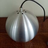 Chandelier suspension light eyeball aluminum ball Space age 70s