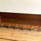 Wall coat rack - 6 hooks - Oak