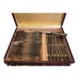 Silver plated cutlery set 89 pieces Roux Marquand