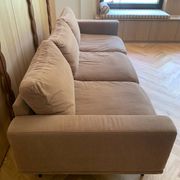 3-seater sofa BoConcept Carlton with ottoman – Vintage style from the 60s/70s