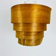 Wooden pendant lamp by Hans-Agne Jakobsson, Sweden, 1960s