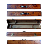 Old travel case for leather billiard cues