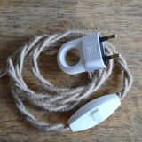 Rope and sandstone lamp