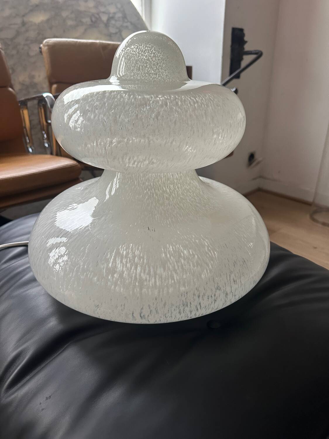 Large Murano glass lamp, Italian design, 70s