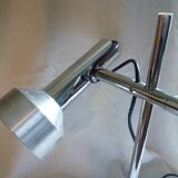 Desk lamp from the 1970s stainless steel and brushed aluminum