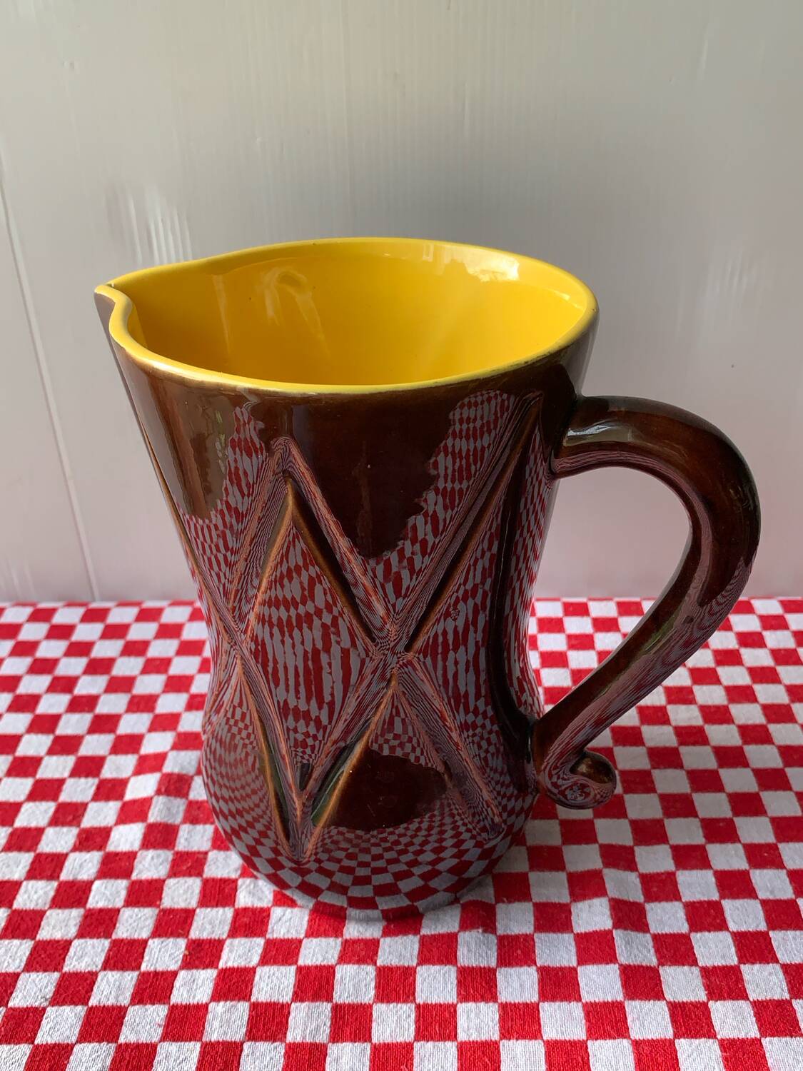 Two-coloured jug 1960 Poet Laval