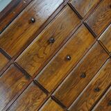 Antique apothecary furniture in oak France early twentieth century