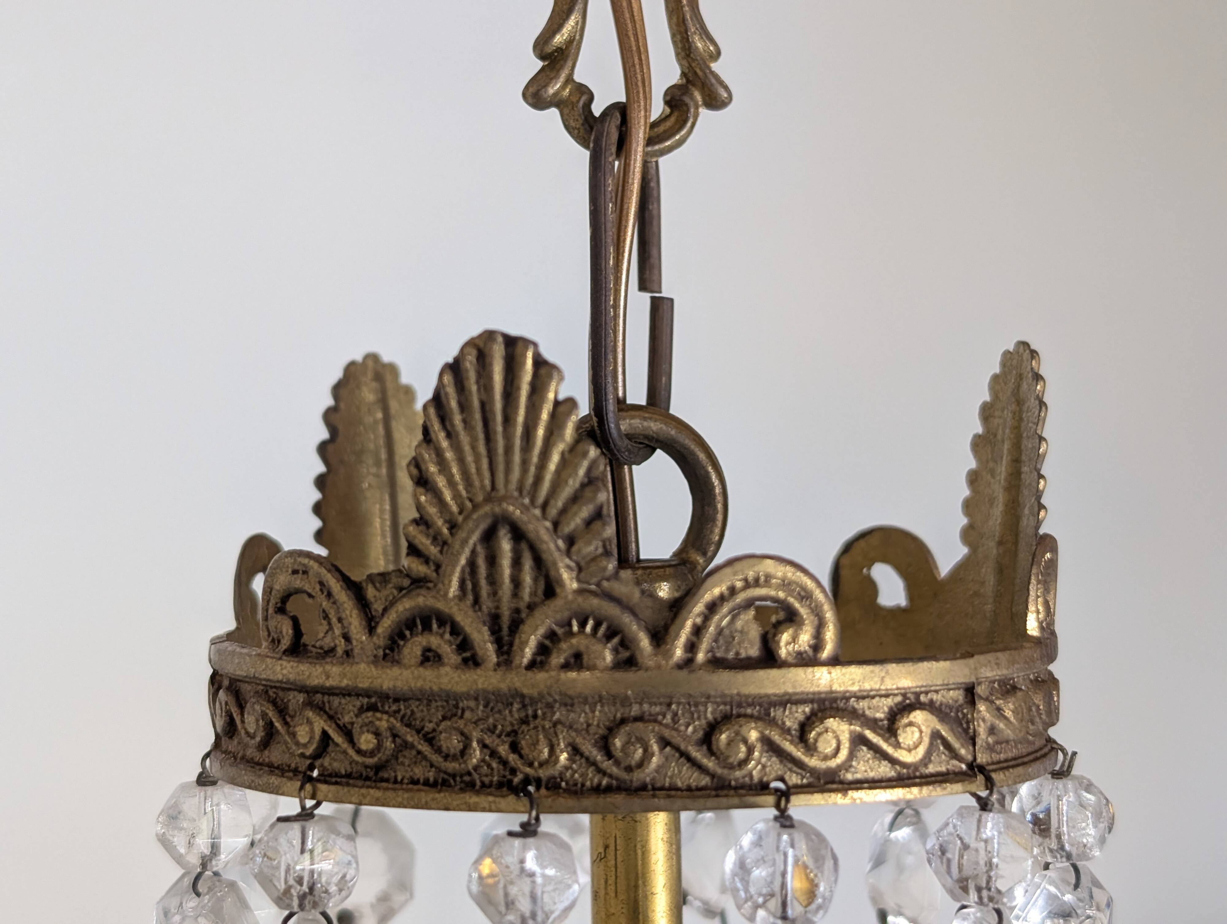 Hot air balloon tassel chandelier